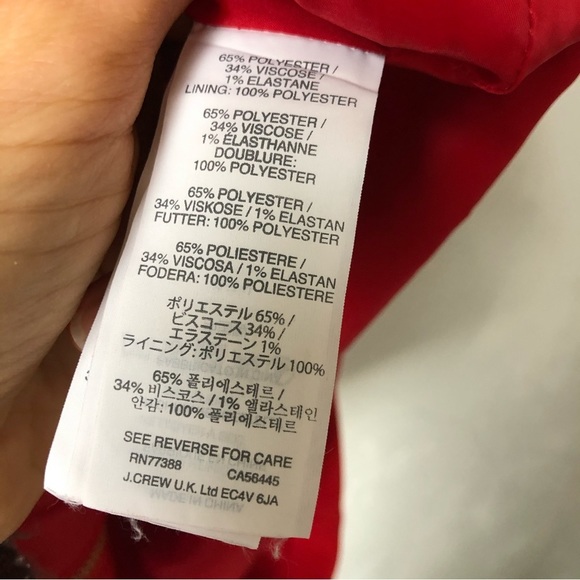 J. Crew Women’s Red Shift Dress Double Zip Slits Size S - Picture 11 of 15